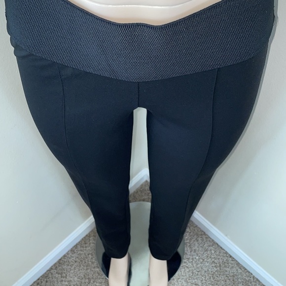 Black High Waist Tummy Control Pull On Work Pant - Picture 12 of 14